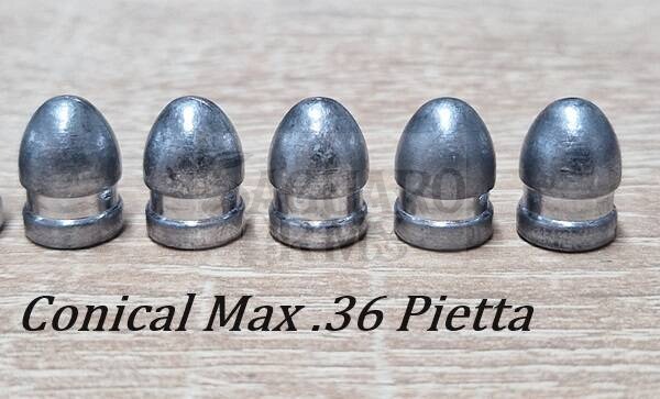 Pociski  rewolwer Conical Max .36 Pietta
