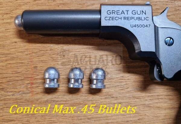 Conical Max Bullets .45 Derringer Great Gun