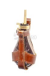 Leather flask holder