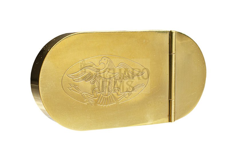 Tabacco box with Eagle - brass: Saguaro-Arms.com