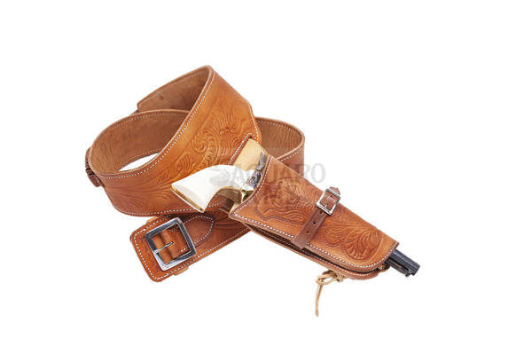  Western belt with holster