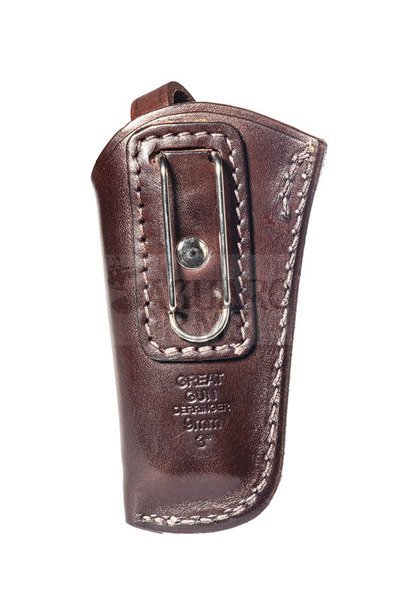 Leather Holster Derringer 3" Great Gun 9mm clip 