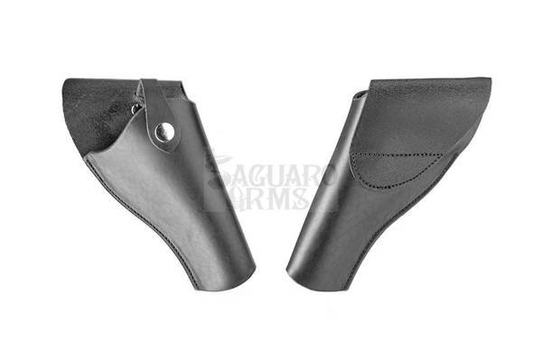 Leather holster black - oblique 4,75''