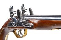 Double barrel flintlock pistol