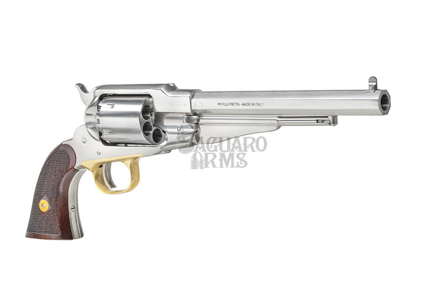 Black Powder Revolvers Remington 1858.44  INOX checkred grip RGS44LC