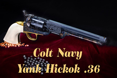 Black Powder Revolvers Colt Navy Yank Civilian YANDL36/WHSP Pietta
