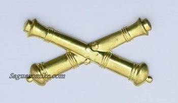 Brass insignia US /CSA Artillery