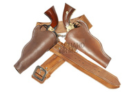 Pas brąz M western 86-100 cm