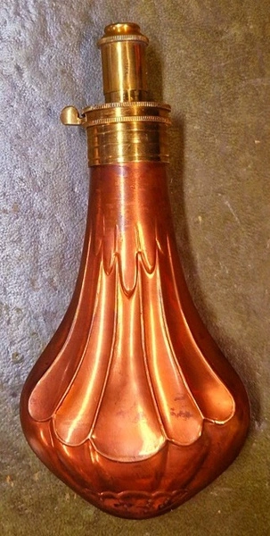 Old English Sykes Patent Powder Flask