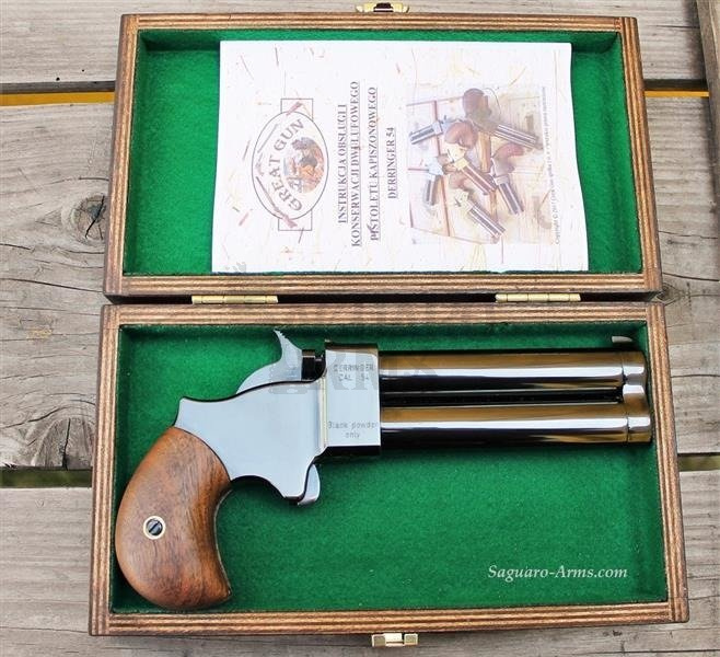 Pistolet czarnoprochowy Derringer .54  4" czarny