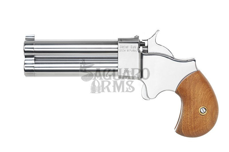 Pistolet czarnoprochowy Derringer .45 3,5" chrom