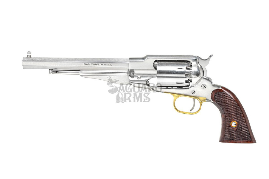 Black Powder Revolvers Remington 1858.44  INOX checkred grip RGS44LC