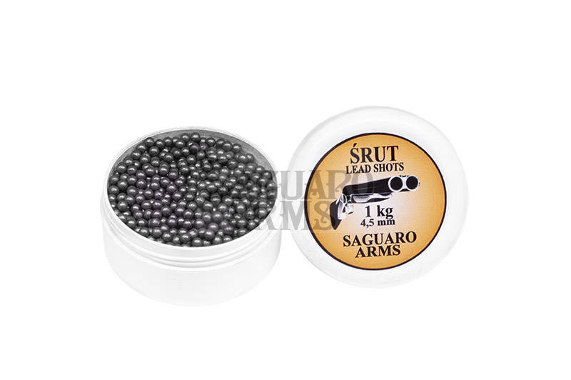 Śrut 1kg 4,5mm - cena, opinie | Sklep z bronią czarnoprochową Saguaro Arms