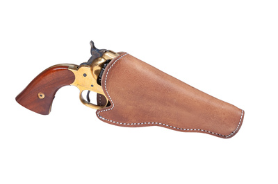 Universal 5,5" right brown holster