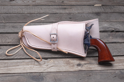 Western natural left holster