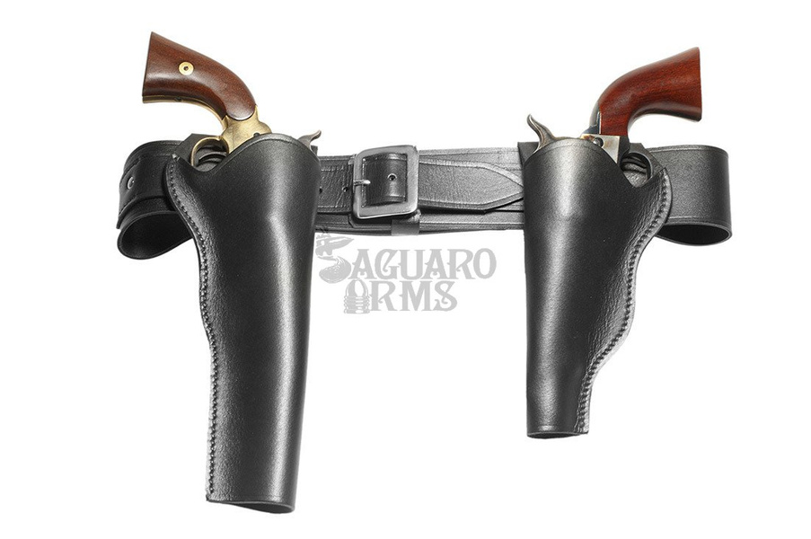 Pas czarny M western 86-100 cm