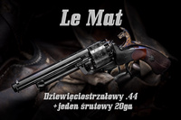 Rewolwer czarnoprochowy Le  Mat Cavalry