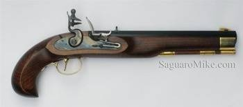 Kentucky flintlock pistol