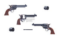 Cattleman Evil Roy 5,5" 45LC, steel.checkered grip