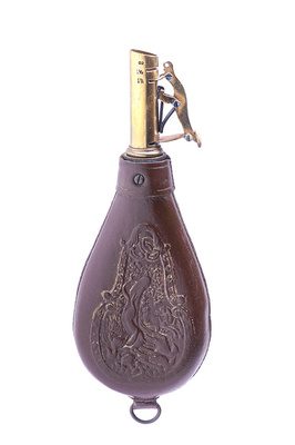 British Brown Shot Flask 