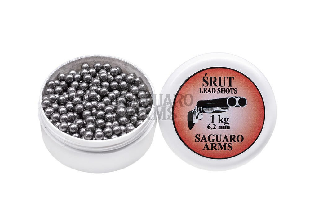 Śrut 1kg 6,2 mm - cena, opinie | Sklep z bronią czarnoprochową Saguaro Arms