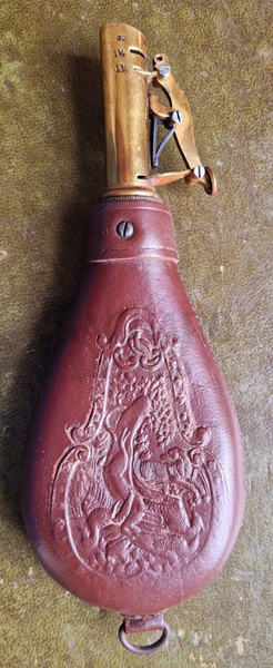 British Brown Shot Flask 