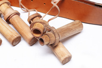 Musket bandolier with apostles