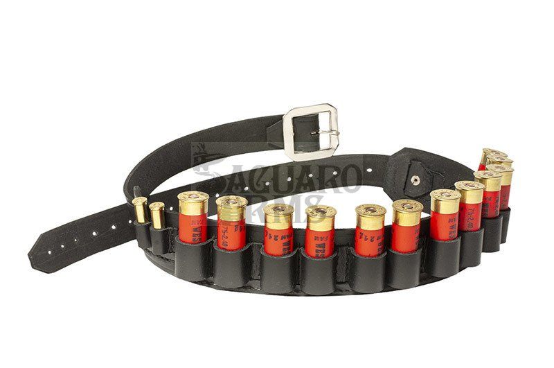 Pas czarny śrutowy M (75-110 cm)