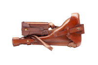 Western brown left holster