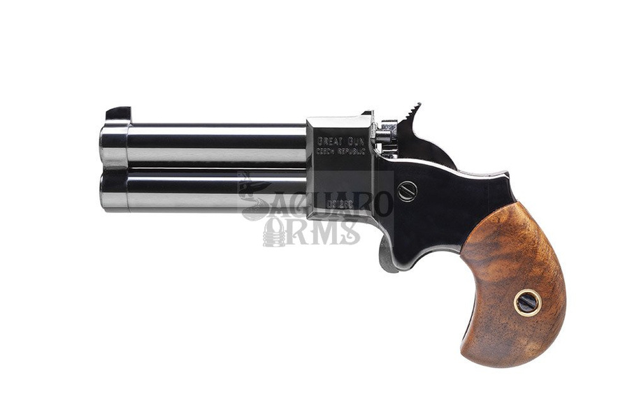 Pistolet czarnoprochowy Derringer 9mm 2,5 czarny Great Gun