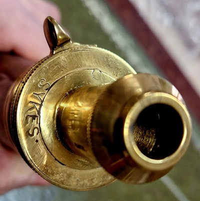 Old English Sykes Patent Powder Flask