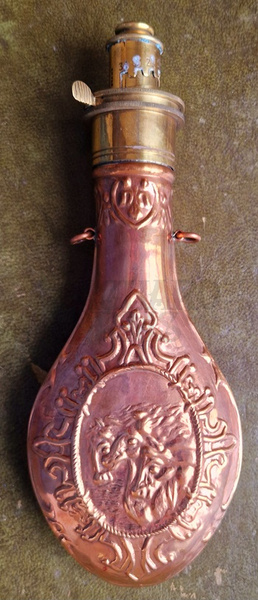  G&J W Hawksley Powder Flask - Horses