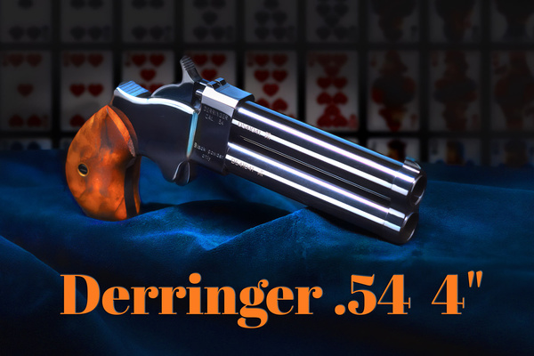 Pistolet czarnoprochowy Derringer .54 4" czarny