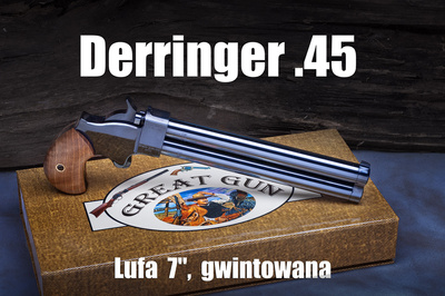 Pistolet czarnoprochowy Derringer .45 7 cali lufa!!! 