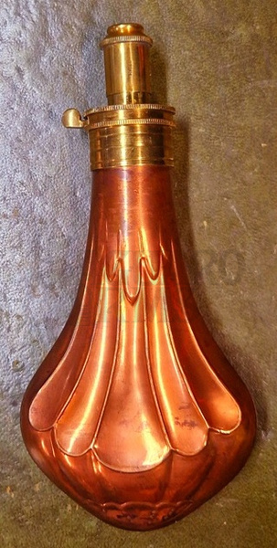 Old English Sykes Patent Powder Flask