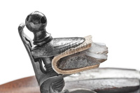 Leather flint clamp