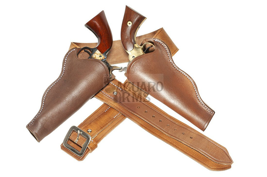 Pas brąz M western 86-100 cm
