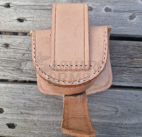 Brown leather big cap box