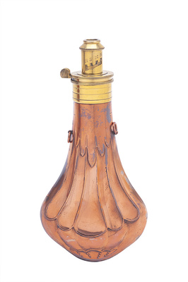 Old English Sykes Patent Powder Flask