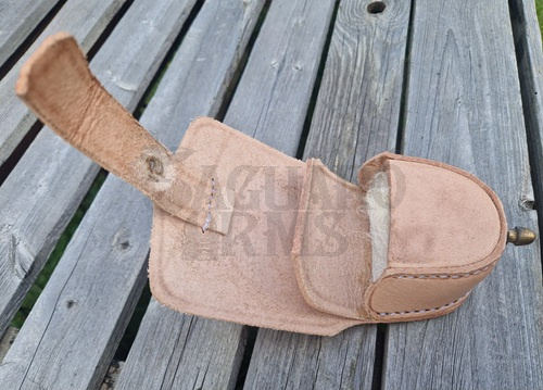 Brown leather big cap box