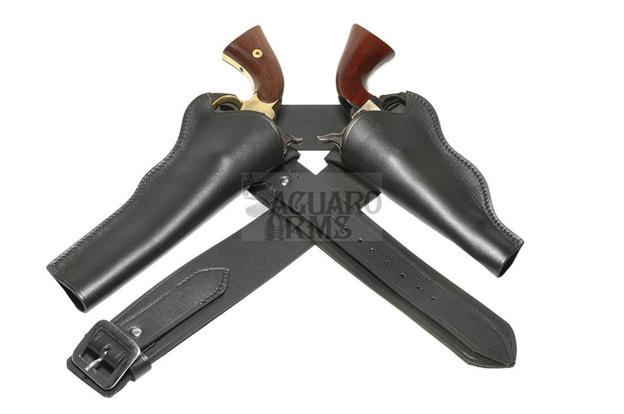 Pas czarny M western 86-100 cm