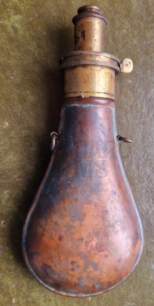  G&J W Hawksley Powder Flask - Plain Antick