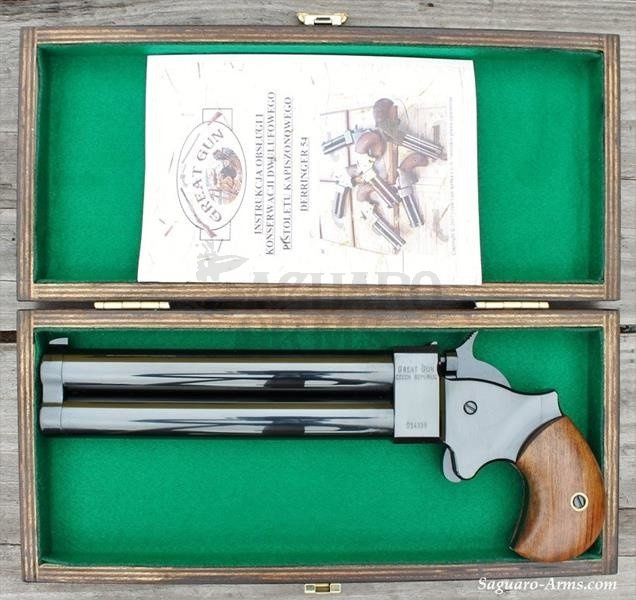 Pistolet czarnoprochowy Derringer .54  .6" czarny