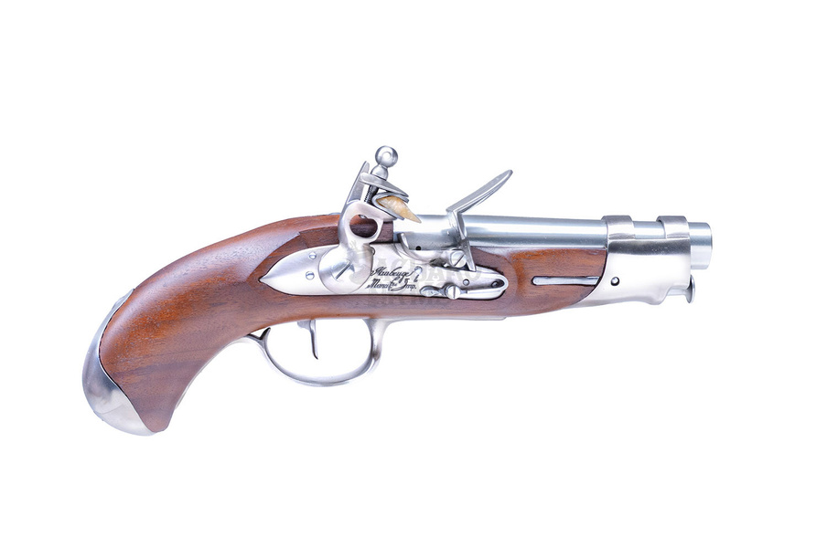 Pistolet czarnoprochowy AN IX de Gendarmerie kal. .15,20 mm w skrzyni drewnianej