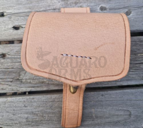 Brown leather big cap box
