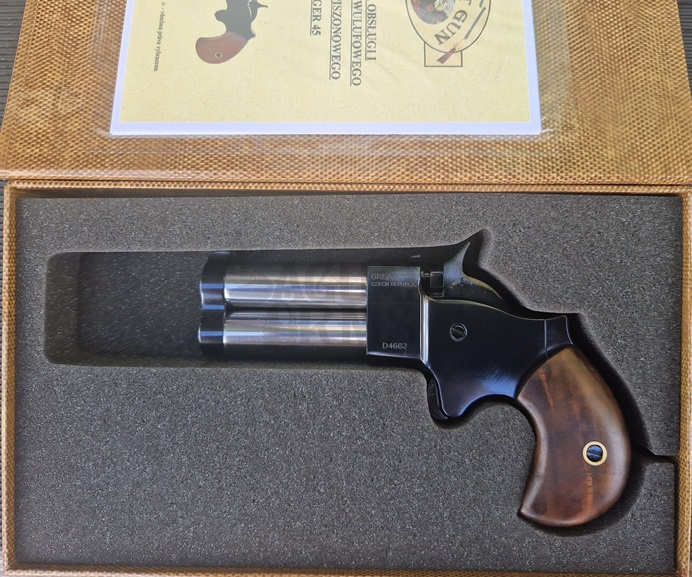 Derringer .45 2,5"  INOX trigger ,hammer and barrels