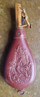 British Brown Shot Flask 