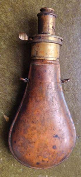  G&J W Hawksley Powder Flask - Plain Antick