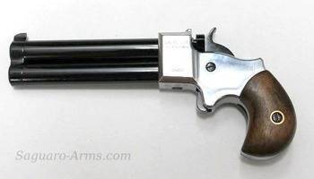 Pistolet czarnoprochowy Derringer 9mm 3,5" rama chrom