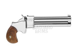 Pistolet czarnoprochowy Derringer 9mm 4" chrom
